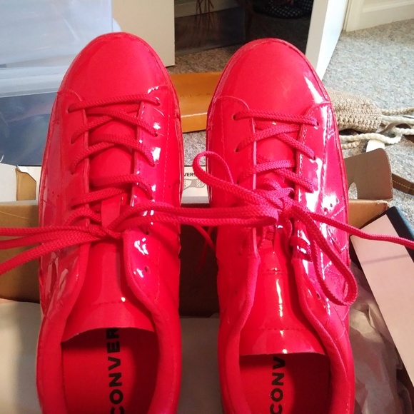 CONVERSE Sneakers Sz 7.5 Cherry Red One Star - Picture 4 of 6